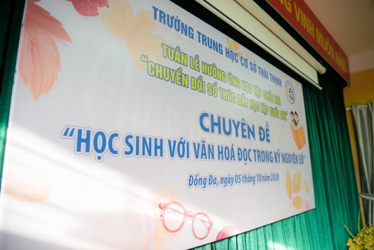 Sự kiện học sinh với Văn Hóa Đọc trong Kỷ Nguyên Số