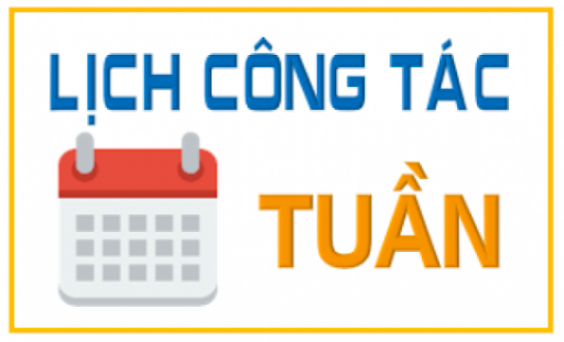 LỊCH CÔNG TÁC TUẦN 01 (Từ 02.09 - 07.09.2024)