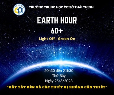 HƯỞNG ỨNG GIỜ TRÁI ĐẤT NĂM 2023