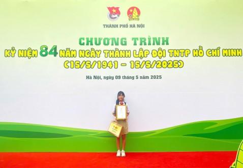 CHÚC MỪNG EM TRẦN LÂM HÀ – LỚP 6A5 ĐẠT GIẢI KHUYẾN KHÍCH CUỘC THI VẼ TRANH