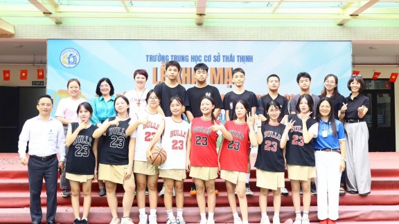 KHAI MẠC GIẢI BÓNG RỔ THCS THÁI THỊNH 2025 – BÙNG NỔ NGAY TỪ TRẬN ĐẦU!