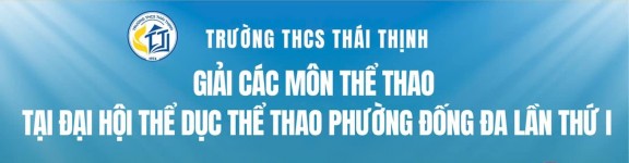 CHÚC MỪNG ĐỘI TUYỂN THỂ DỤC THỂ THAO TRƯỜNG THCS THÁI THỊNH!
