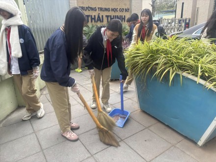 7A6 CHUNG TAY GIỮ GÌN KHÔNG GIAN HỌC ĐƯỜNG XANH – SẠCH – ĐẸP