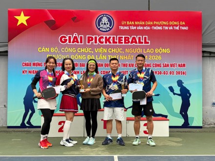 CHÚC MỪNG THÀNH TÍCH XUẤT SẮC CỦA ĐỘI PICKLEBALL TRƯỜNG THCS THÁI THỊNH