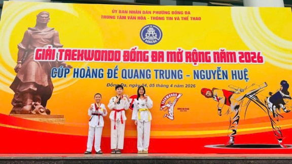 HỌC SINH THCS THÁI THỊNH TỎA SÁNG TRÊN SÀN ĐẤU TAEKWONDO