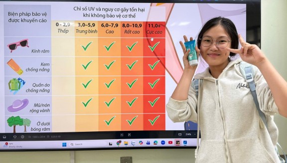 Tuyên truyền phòng chống tia UV – Trang bị kiến thức, bảo vệ sức khỏe học sinh
