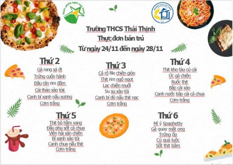 Thực đơn tuần 12 (24.11-28.11.2025)