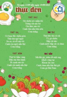 Thực đơn tuần 2 (15.9-19.9.2025)