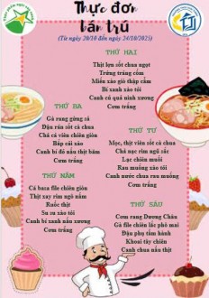 Thực đơn tuần 7 (20.10-24.10.2025)