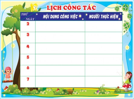 LỊCH CÔNG TÁC TUẦN 14 (Từ 7.12 - 13.12.2020)