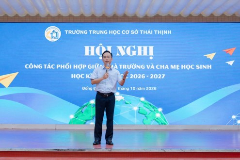 HỘI NGHỊ TRIỂN KHAI CÔNG TÁC PHỐI HỢP GIỮA NHÀ TRƯỜNG VÀ CHA MẸ HỌC SINH NĂM HỌC 2026 – 2027